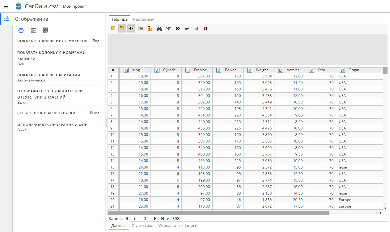 view display options.rus